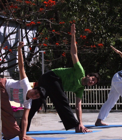 Trikonasana triangle